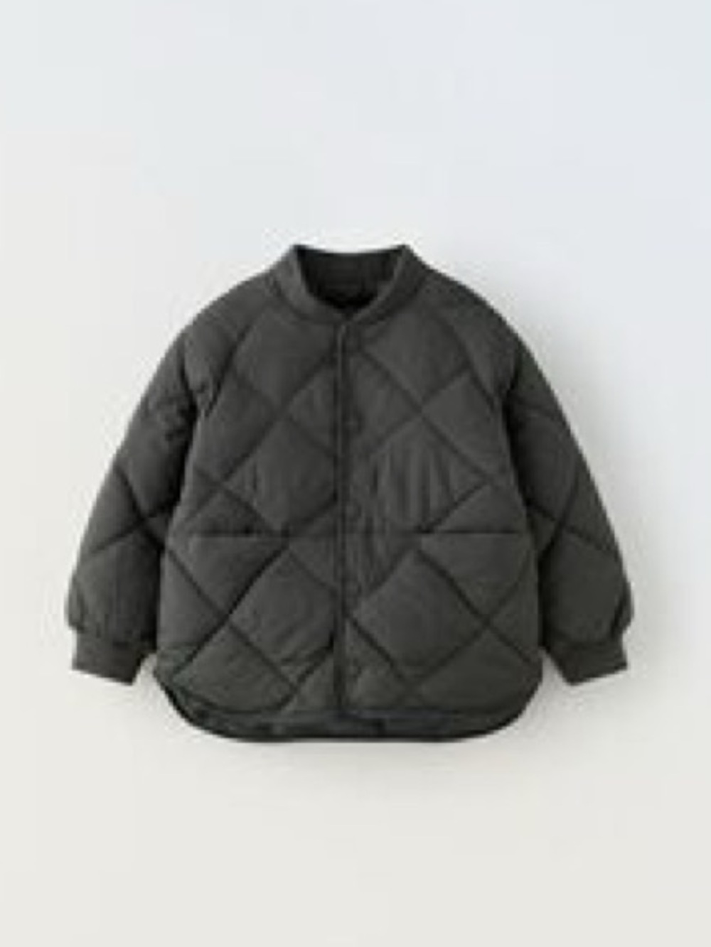 ZARA Girls Diamond Quilted Puffer Jacket, Size 4-5